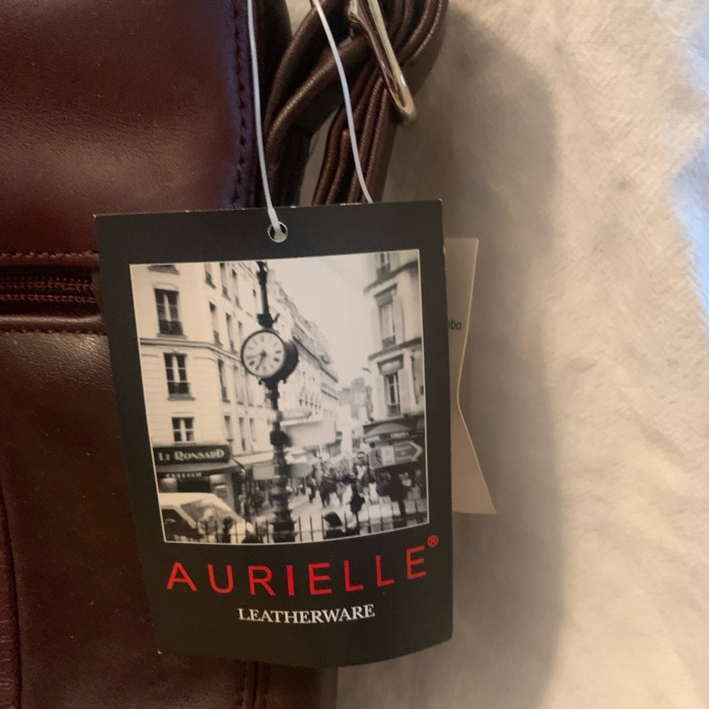 NWT Aurielle brown leather bag